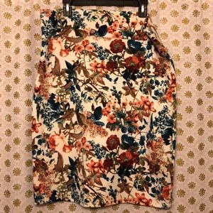 XXL Agnes & Dora fall floral pencil skirt EUC